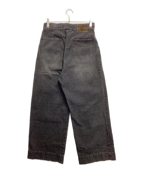 soerte（ソエルテ）soerte (ソエルテ) ワイドバギーブラックウォッシュデニム ブラック サイズ:1の古着・服飾アイテム