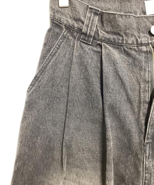 soerte（ソエルテ）soerte (ソエルテ) ワイドバギーブラックウォッシュデニム ブラック サイズ:1の古着・服飾アイテム