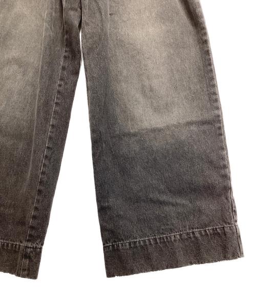 soerte（ソエルテ）soerte (ソエルテ) ワイドバギーブラックウォッシュデニム ブラック サイズ:1の古着・服飾アイテム