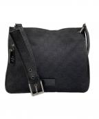 GUCCIグッチ）の古着「キャンバスショルダーバッグ」｜ブラック