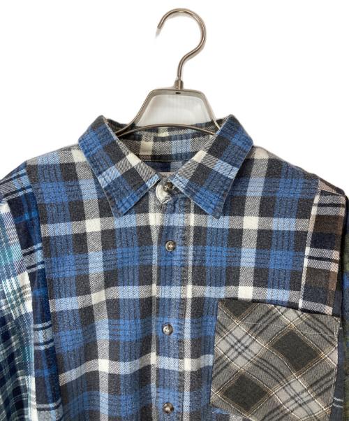 Rebuild by Needles（リビルドバイニードルス）Rebuild by Needles (リビルドバイニードルス) 7 Cuts Shirt ブルー サイズ:不明の古着・服飾アイテム