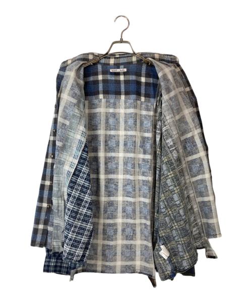 Rebuild by Needles（リビルドバイニードルス）Rebuild by Needles (リビルドバイニードルス) 7 Cuts Shirt ブルー サイズ:不明の古着・服飾アイテム