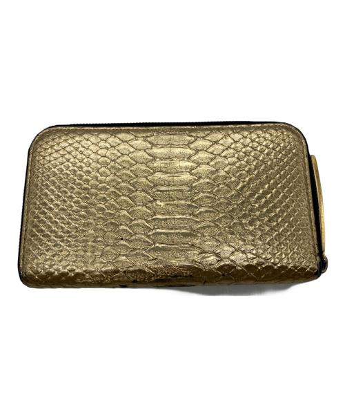 ikeda kohgei（イケダコウゲイ）IKEDA KOHGEI (イケダコウゲイ) 長財布 ゴールドの古着・服飾アイテム