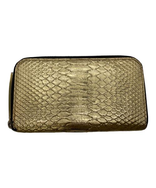 ikeda kohgei（イケダコウゲイ）IKEDA KOHGEI (イケダコウゲイ) 長財布 ゴールドの古着・服飾アイテム