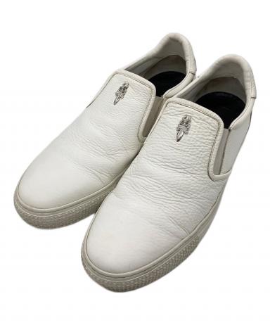 超美品　クロムハーツ　ダガー　スリッポン　スニーカー　白　40 中古・古着通販】CHROME HEARTS (クロムハーツ) CHプラス レザーパッチ