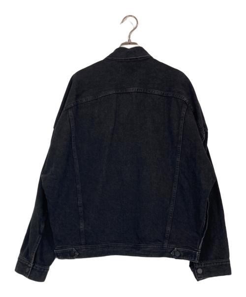 AP STUDIO（エーピーストゥディオ）AP STUDIO (エーピーストゥディオ) ブラックオーバーサイズデニムジャケット ブラック サイズ:FREEの古着・服飾アイテム