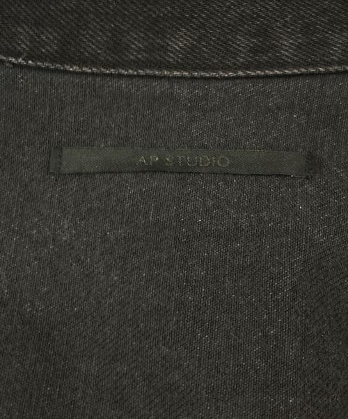 AP STUDIO（エーピーストゥディオ）AP STUDIO (エーピーストゥディオ) ブラックオーバーサイズデニムジャケット ブラック サイズ:FREEの古着・服飾アイテム