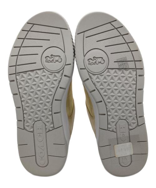 COACH（コーチ）COACH (コーチ) プラットフォーム スニーカー ベージュ サイズ:SIZE US8の古着・服飾アイテム