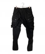 JULIUSユリウス）の古着「ガスマスクカーゴパンツ」｜ブラック