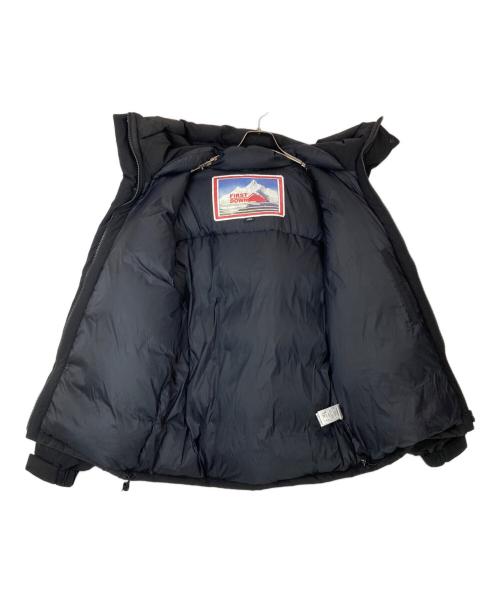 FIRST DOWN（ファーストダウン）FIRST DOWN (ファーストダウン) パネルショートダウンジャケット ブラック サイズ:Lの古着・服飾アイテム
