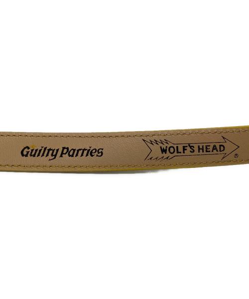 WACKO MARIA（ワコマリア）WACKO MARIA (ワコマリア) WOLFS HEAD (ウルフズヘッド) PYTHON LEATHER BELT イエロー サイズ:36の古着・服飾アイテム