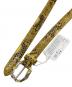 WACKO MARIA (ワコマリア) WOLFS HEAD (ウルフズヘッド) PYTHON LEATHER BELT イエロー サイズ:36：20000円