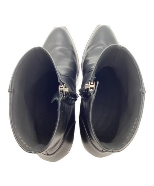 sergio rossi（セルジオロッシ）sergio rossi (セルジオロッシ) sr TEXAN サイドジップレザーアンクルブーツ ブラック サイズ:41/7の古着・服飾アイテム