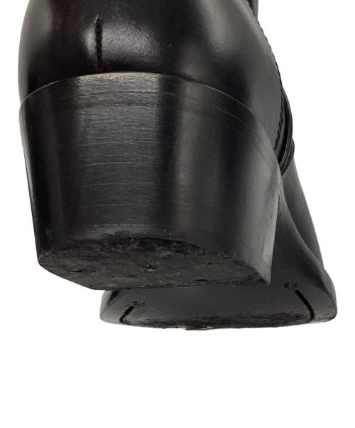 sergio rossi（セルジオロッシ）sergio rossi (セルジオロッシ) sr TEXAN サイドジップレザーアンクルブーツ ブラック サイズ:41/7の古着・服飾アイテム