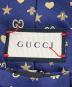 中古・古着 GUCCI (グッチ) ビーハートスター刺繍ネクタイ ネイビー サイズ:148×7cm：10000円
