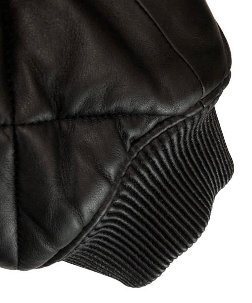 SUPREME（シュプリーム）Supreme (シュプリーム) Quilted Leather Work Jacket ブラック サイズ:XLの古着・服飾アイテム