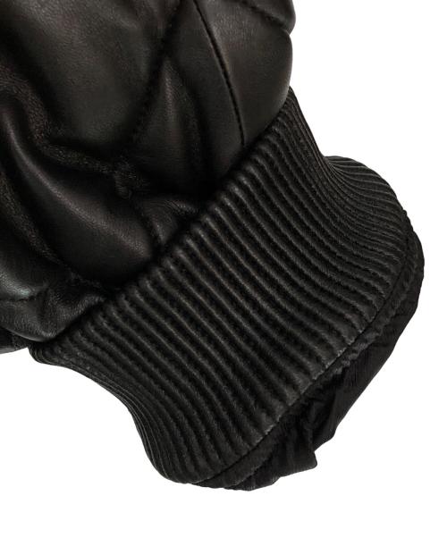 SUPREME（シュプリーム）Supreme (シュプリーム) Quilted Leather Work Jacket ブラック サイズ:XLの古着・服飾アイテム