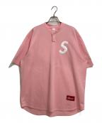 SUPREMEシュプリーム）の古着「25SS S Logo Baseball Henley」｜ピンク