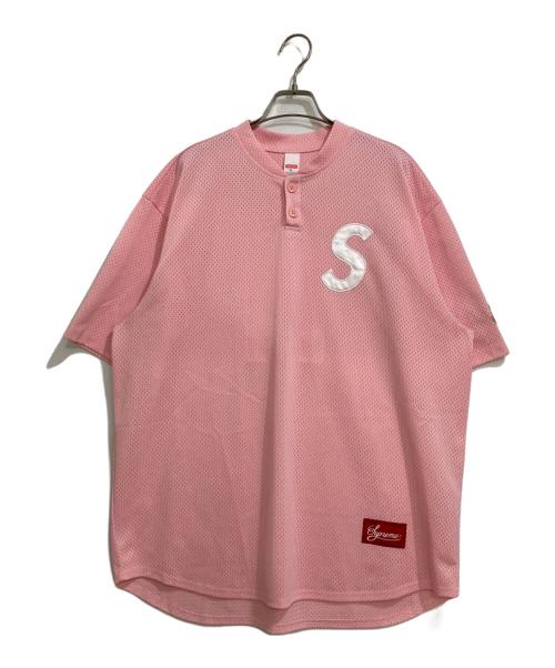 SUPREME（シュプリーム）Supreme (シュプリーム) 25SS S Logo Baseball Henley ピンク サイズ:XLの古着・服飾アイテム