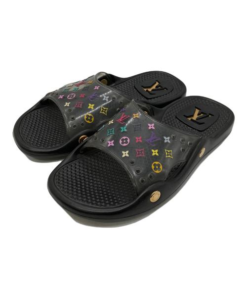 LOUIS VUITTON（ルイ ヴィトン）LOUIS VUITTON (ルイ ヴィトン) スライドサンダル ブラック サイズ:SIZE 37の古着・服飾アイテム