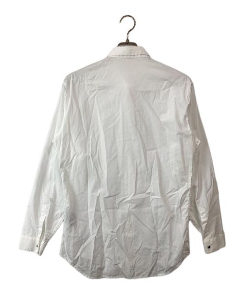 DIOR HOMME（ディオール オム）Dior Homme (ディオール オム) CDロゴメタルスナップボタンシャツ ホワイト サイズ:40の古着・服飾アイテム