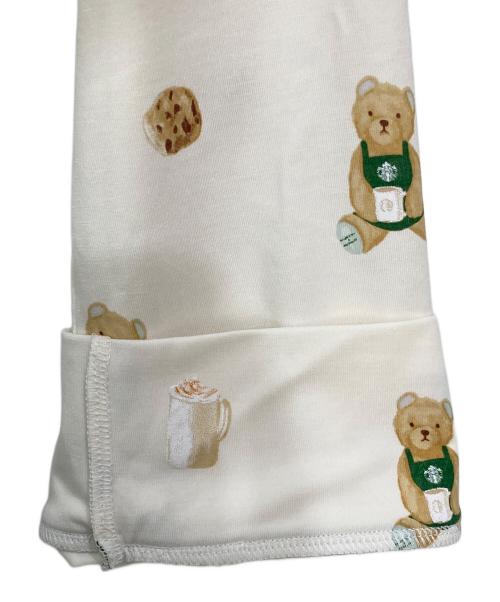 gelato pique（ジェラートピケ）gelato pique (ジェラートピケ) STARBUCKS COFFEE (スターバックスコーヒー) ベア柄カットソーシャツ アイボリー サイズ:FREE 未使用品の古着・服飾アイテム