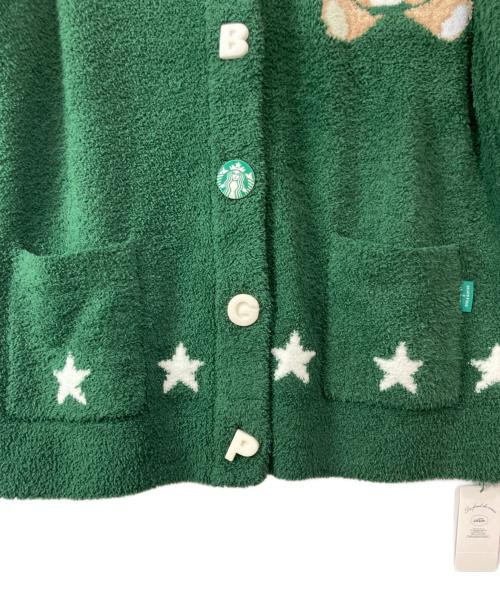 gelato pique（ジェラートピケ）gelato pique (ジェラートピケ) STARBUCKS COFFEE (スターバックスコーヒー) パウダースタージャガードカーディガン グリーン サイズ:FREE 未使用品の古着・服飾アイテム