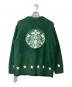 gelato pique (ジェラートピケ) STARBUCKS COFFEE (スターバックスコーヒー) パウダースタージャガードカーディガン グリーン サイズ:FREE 未使用品：15000円