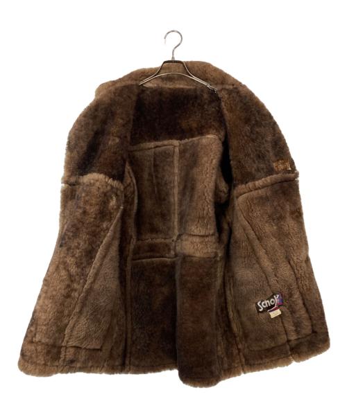 Schott（ショット）Schott (ショット) SHEEP SKIN COAT ムートンコート ブラウン サイズ:40の古着・服飾アイテム