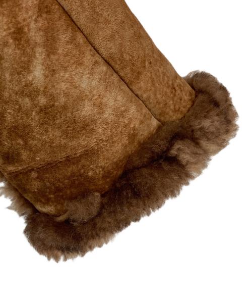 Schott（ショット）Schott (ショット) SHEEP SKIN COAT ムートンコート ブラウン サイズ:40の古着・服飾アイテム