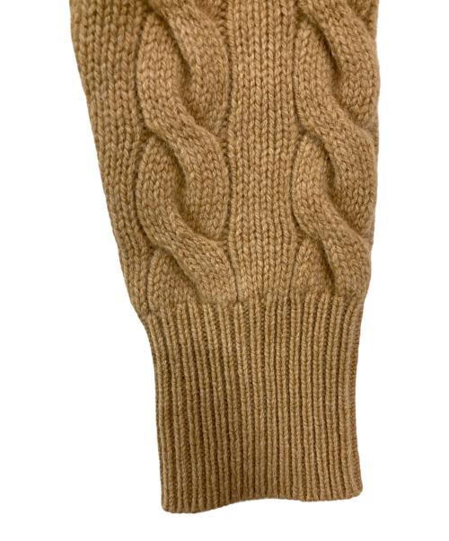 POLO RALPH LAUREN（ポロ・ラルフローレン）POLO RALPH LAUREN (ポロ・ラルフローレン) カシミヤ混ケーブルニットカーディガン ブラウン サイズ:Ⅿ 未使用品の古着・服飾アイテム