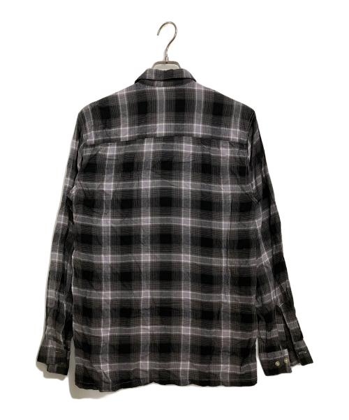 TOWN CRAFT（タウンクラフト）TOWN CRAFT (タウンクラフト) オンブレチェックシャツ ブラック×グレー サイズ:-の古着・服飾アイテム