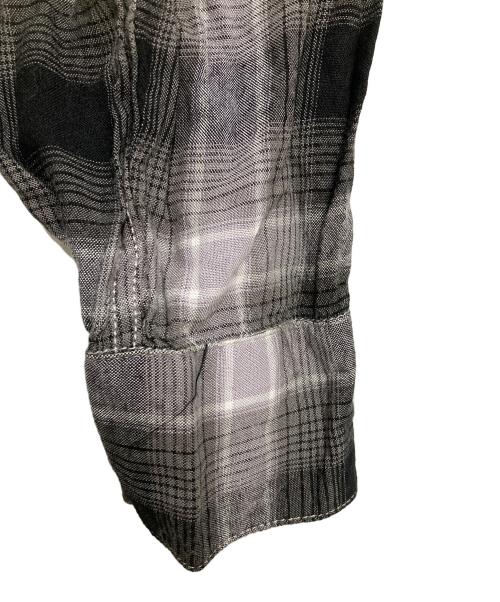 TOWN CRAFT（タウンクラフト）TOWN CRAFT (タウンクラフト) オンブレチェックシャツ ブラック×グレー サイズ:-の古着・服飾アイテム