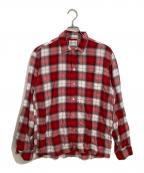 TOWN CRAFTタウンクラフト）の古着「オンブレチェックシャツ」｜レッド