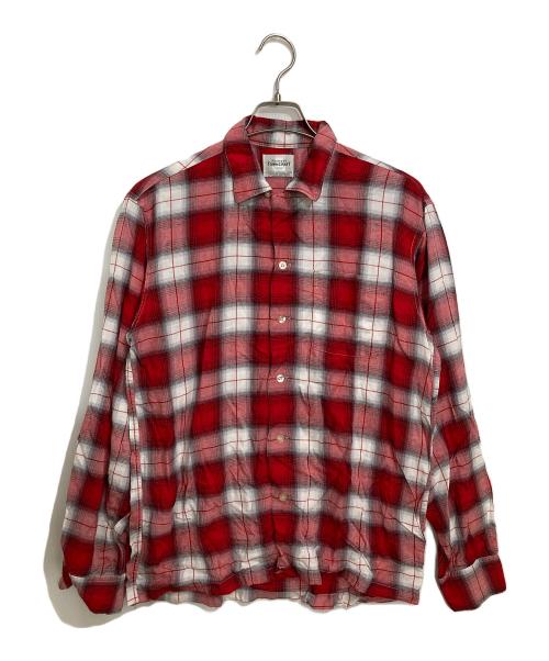 TOWN CRAFT（タウンクラフト）TOWN CRAFT (タウンクラフト) オンブレチェックシャツ レッド サイズ:FREEの古着・服飾アイテム