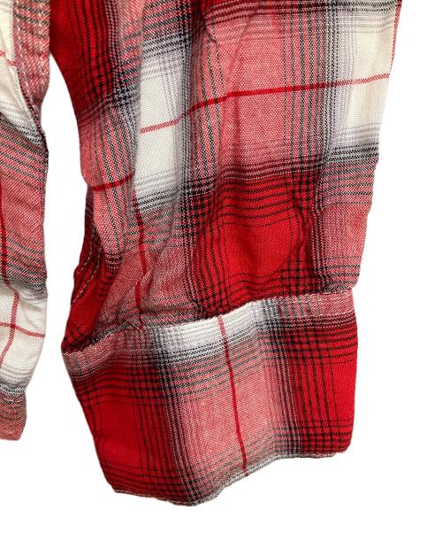 TOWN CRAFT（タウンクラフト）TOWN CRAFT (タウンクラフト) オンブレチェックシャツ レッド サイズ:FREEの古着・服飾アイテム