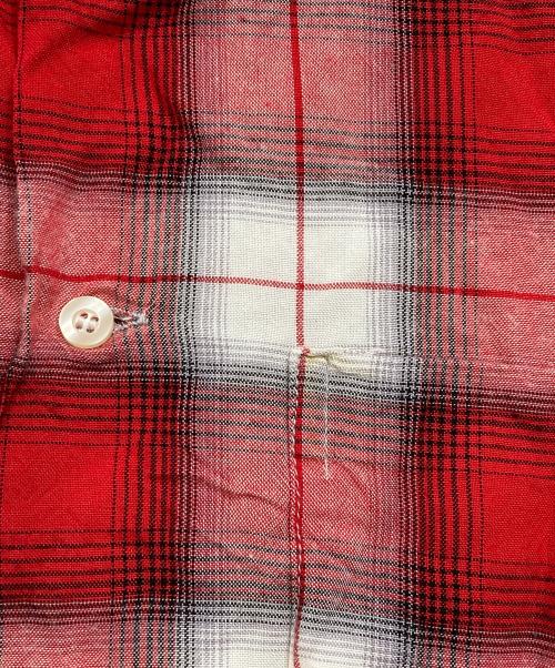 TOWN CRAFT（タウンクラフト）TOWN CRAFT (タウンクラフト) オンブレチェックシャツ レッド サイズ:FREEの古着・服飾アイテム