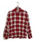 TOWN CRAFT（タウンクラフト）の古着「オンブレチェックシャツ」｜レッド