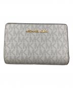 MICHAEL KORSマイケル・コース）の古着「ビルフォールド ジップ コインウォレット」｜ホワイト