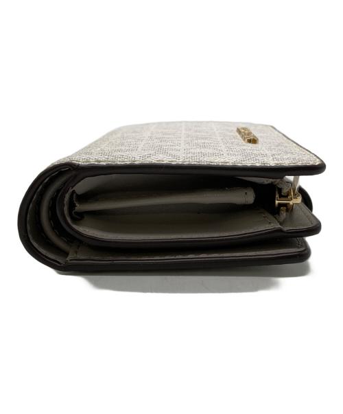 MICHAEL KORS（マイケル・コース）MICHAEL KORS (マイケル・コース) ビルフォールド ジップ コインウォレット ホワイトの古着・服飾アイテム