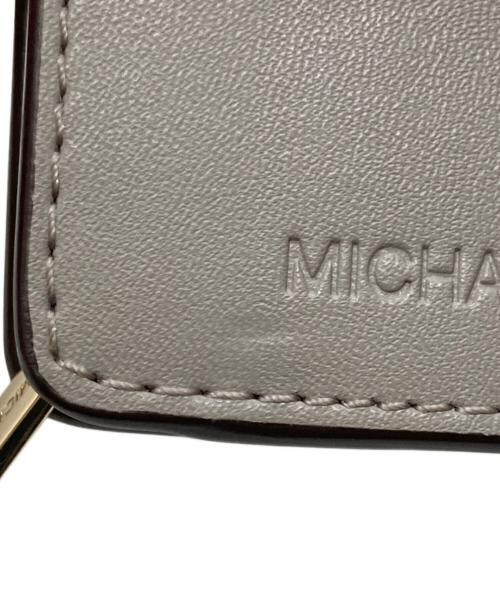 MICHAEL KORS（マイケル・コース）MICHAEL KORS (マイケル・コース) ビルフォールド ジップ コインウォレット ホワイトの古着・服飾アイテム