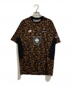 F.C.R.B.×stussy×NIKEエフシーレアルブリストル×ステューシー×ナイキ）の古着「LEOPARD GAME SHIRT」｜ブラウン