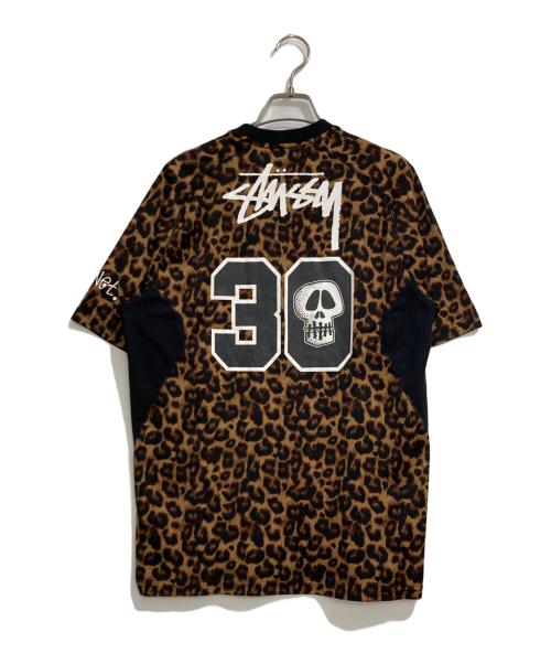 F.C.R.B.（エフシーレアルブリストル）F.C.R.B. (エフシーレアルブリストル) stussy (ステューシー) NIKE (ナイキ) LEOPARD GAME SHIRT ブラウン サイズ:Mの古着・服飾アイテム