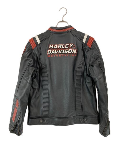 HARLEY-DAVIDSON（ハーレーダビッドソン）HARLEY-DAVIDSON (ハーレーダビッドソン) モーターサイクルジャケット ブラック×レッド サイズ:Ⅿの古着・服飾アイテム