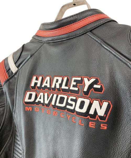 HARLEY-DAVIDSON（ハーレーダビッドソン）HARLEY-DAVIDSON (ハーレーダビッドソン) モーターサイクルジャケット ブラック×レッド サイズ:Ⅿの古着・服飾アイテム