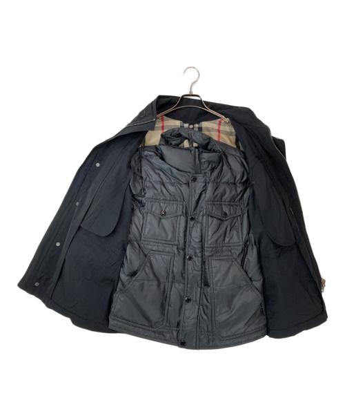 BURBERRY LONDON（バーバリーロンドン）BURBERRY LONDON (バーバリーロンドン) ダウンライナー付きナイロンジャケット ブラック サイズ:Ⅿの古着・服飾アイテム