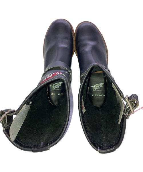 RED WING（レッドウィング）RED WING (レッドウィング) Y's for men (ワイズフォーメン) 別注エンジニアブーツ ブラック サイズ:8Dの古着・服飾アイテム