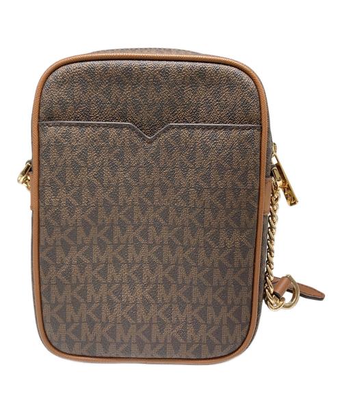 MICHAEL KORS（マイケル・コース）MICHAEL KORS (マイケル・コース) JET SET TRAVEL　ショルダーバッグ ブラウンの古着・服飾アイテム