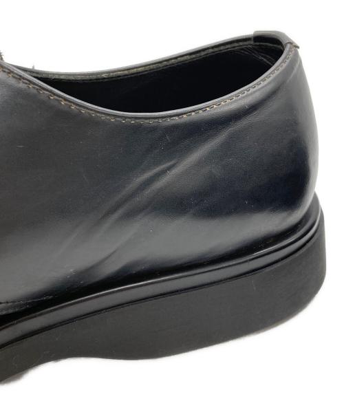PRADA（プラダ）PRADA (プラダ) プレーントゥレザーシューズ ブラック サイズ:7 1/2の古着・服飾アイテム