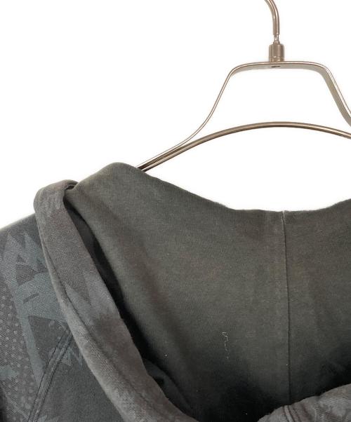 stussy（ステューシー）stussy (ステューシー) 00's総柄ジップパーカー グレー サイズ:Ⅿの古着・服飾アイテム